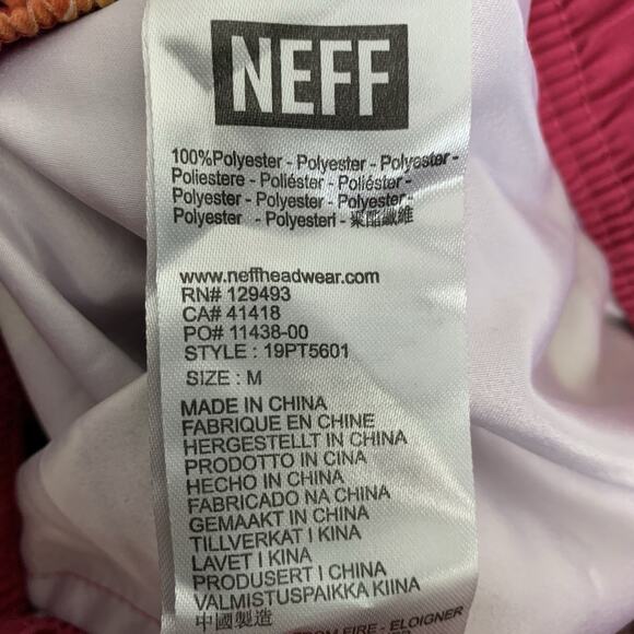 Neff Shorts Mens Medium Rubber Ducky Blue Drawstring Elastic Waist Pockets - Picture 4 of 6